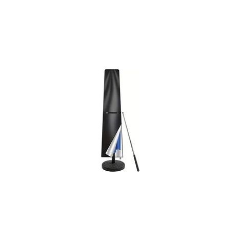 Housse Parasol Droit Imperméable Housse de Protection pour Parasol de 2m à 3m, Résistant au Vent, Anti-UV Tissu Oxford 420D Bache Parasols avec Tige (190x30/50cm) - Noir (1/5)