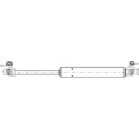 Vérin de porte relevable 200N AIRAX 6977-200N-6766 Universel