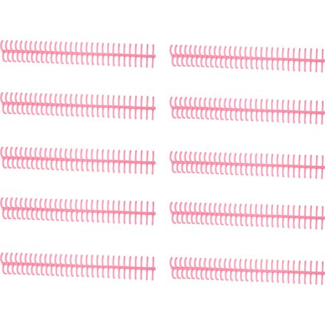 10Pcs Spiral Binding Coil 130 Sheet Capacity Spine Comb 30 Holes 16mm Diameter Set Kit Pink (1/5)