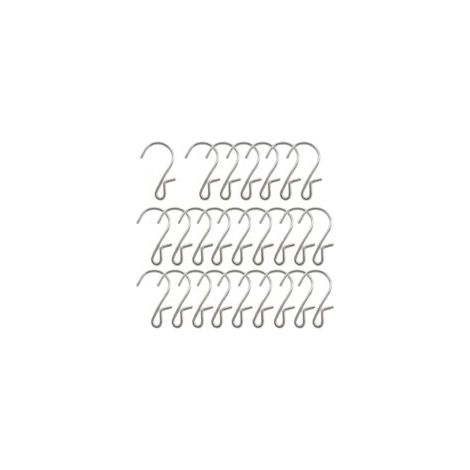 Juego de 25 ganchos en forma de S, ganchos metálicos en forma de S, perchas metálicas, ganchos para decoración navideña, ganchos para luces de fiesta, adecuados para colgar objetos.