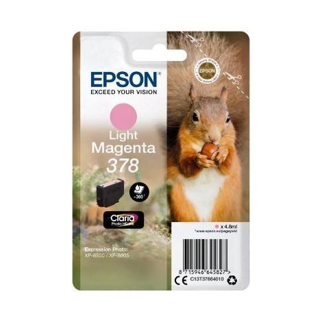 Epson Squirrel C13T37864010 cartuccia d'inchiostro 1 pz Originale Resa standard Magenta chiaro (1/5)