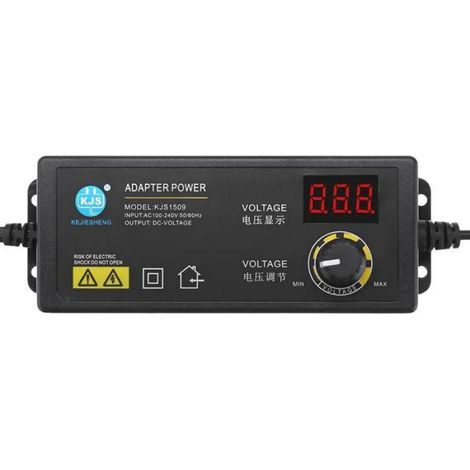 Adaptateur d'alimentation Tension Réglable 3-36V 60W Adaptateur Réglable (1/5)