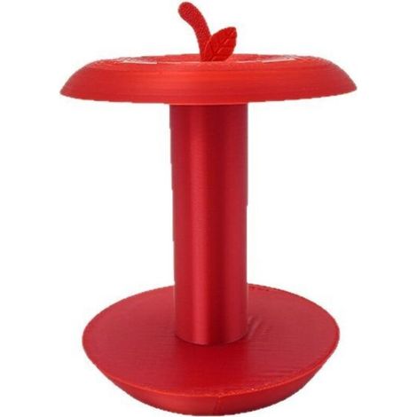 Porte-essuie-tout de cuisine, porte-essuie-tout durable, support de rangement décoratif pour accessoires fonctionnels, rouge (1/5)