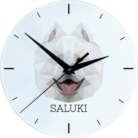 Samoiedo, Samoiedo, Samojedskaja - orologio da parete geometrico con foto e iscrizione di Art-Dog (1/4)