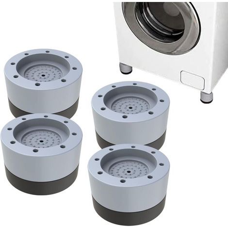 4Pcs Pied Machine a Laver Anti Bruit, Patin Anti Vibration Lave Linge Antidérapants et Réduisant, pour Machines à laver, Sèche-linge, Réfrigérateurs, Tampons À Pied Machine À Laver (1/5)