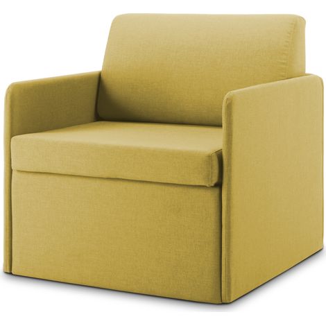 Dag Schlafsessel aus wasserfestem Stoff T13 78 cm gelb