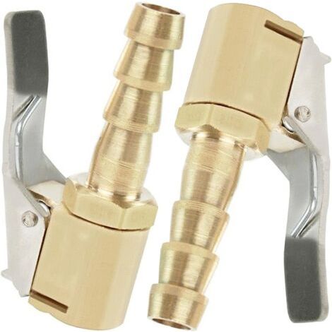 LaBlanc - 2 pezzi ugello di gonfiaggio, ugello di gonfiaggio per pneumatici auto, ugello di gonfiaggio con clip, adattatore per connettore a morsetto per valvola di gonfiaggio, per valvole di pneumati