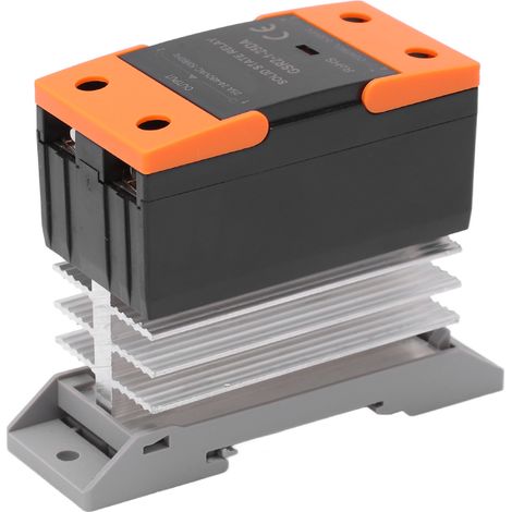 Halbleiterrelais (SSR) mit DC-Eingang 3-32V und AC-Ausgang 24-480V, mit Kühlkörper für den Heimgebrauch (1/5)