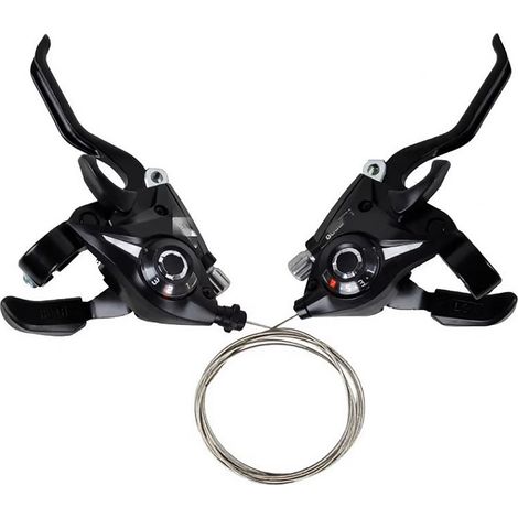 Levier de Frein et Changement de Vitesse 21V avec Indicateur de Vitesse, Facile à Installer, pour VTT, Vélo de Route et Vélo Pliable (1/5)