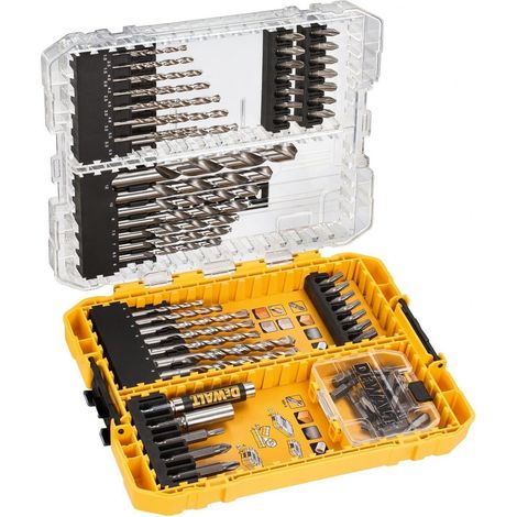 Coffret Toughcase 72 Pièces - Forets Béton et Métal - Embouts de Vissage - Pour Perceuse-Visseuse