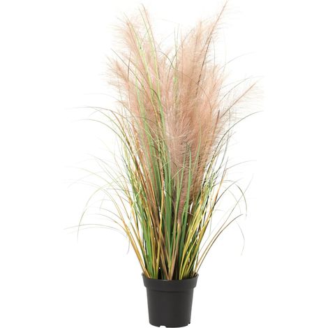Herbe de Pampa Artificielle Phragmites Plante Verte Décoration Intérieure 95 cm - PANGIVO (1/5)