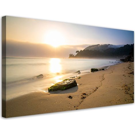 Stampe su Tela, Paesaggio marino spiaggia natura, 80x40 (1/5)