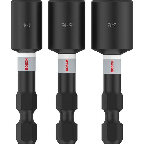 Bosch PRO Set d'embouts à ergots, 1/4" x 50 mm, 5/16" x 50 mm, 3/8" x 50 mm, 3 pcs (1/5)