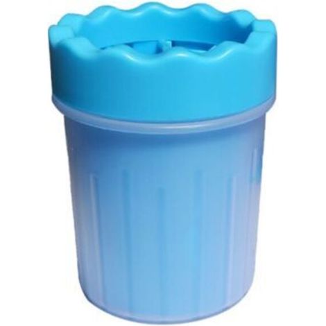 blue Animal Paw Cleaner, siliCone Paw Cleaner, Portable Dog Paw Cleaner with Towel for Dogs, Cats, Massage Care, Dirty Claws (1/4)