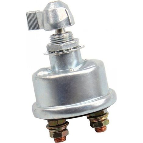 Interrupteur d'arrêt de batterie de voiture 12V, interrupteur de protection de batterie de voiture, interrupteur à bouton rotatif de protection contre les fuites, type fixe. (1/5)
