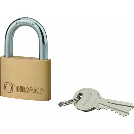 Lucchetto TYPE 1+ 50 mm in ottone, 2 chiavi – THIRARD (1/3)