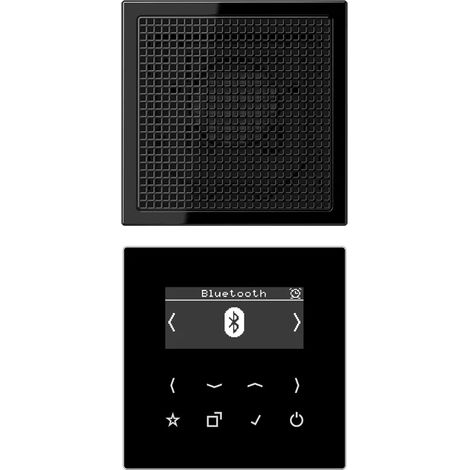 Jung Smart Radio DAB+ Bluetooth®, Set Mono 1fach, Serie LS, schwarz DAB LS1 BT SW (1/2)