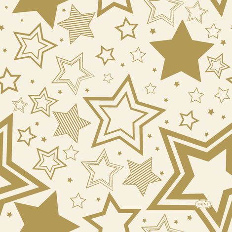 Duni Servietten holiday star cream 33 x 33 cm - 20er Pack