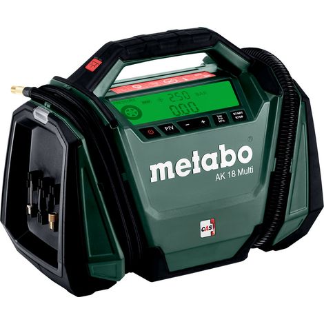 Metabo AK 18 Multi Battery Compressor 18 V 11 bar Solo ( 600794850 ) - senza batteria, senza caricabatterie