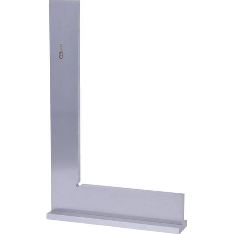1 Équerre à chapeau en acier, Longueur 250 mm, Classe I, Selon DIN 875/1, Pour mesure précise (1/3)