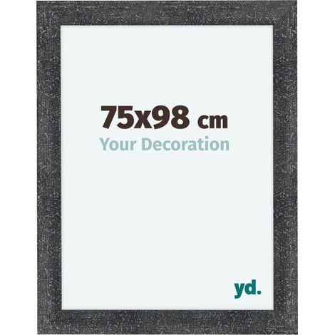 yd. - Cadre photo 75x98 - Gris Patine - MDF - Como (1/5)