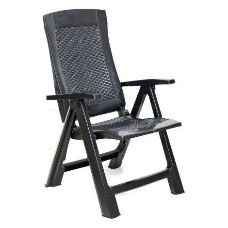 Poltrona Rattan Pieghevole Gold Antracite Progarden