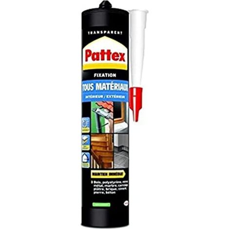 Pattex gamme rationnelle colle fixation translucide forte adhérence (1/2)