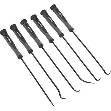 Sealey Siegen Pick & Hook Set Extra-Long 6pc S01104