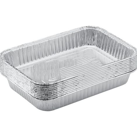 Lechesfrites, 6 pièces, Parfaitement adaptés pour Les séries Q, Pulse, Lumin, Traveler, Genesis, Genesis II/LX 200 & 300. Bacs à Graisse - Argent (1/3)