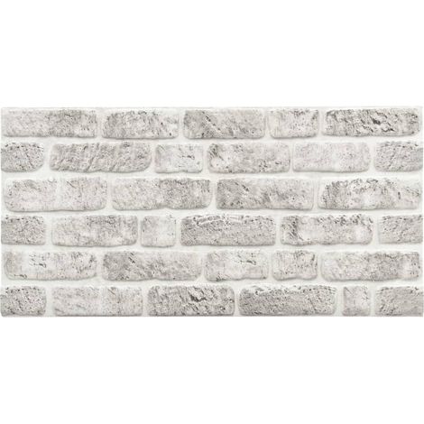 3D-Wandpaneele 10 Stk. Hellgrau Backstein-Optik EPS vidaXL11686 (1/5)