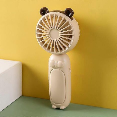 Ventilateur portable mini ventilateur à main design mignon rechargeable USB ventilateur de bureau pliable petit ventilateur électrique personnel mignon-AquaForge (1/4)