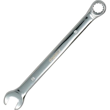 Dapetz ® 8mm Combination Spanner Fixed Head Open End Ring Wrench Mirror Polished Chrome Vanadium Steel Metric Hand Tool Heavy Duty (1/5)