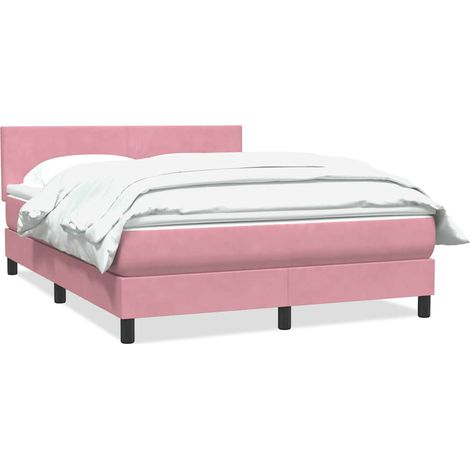 Maison Exclusive - Boxspringbett mit Matratze Rosa 160x220 cm Sam