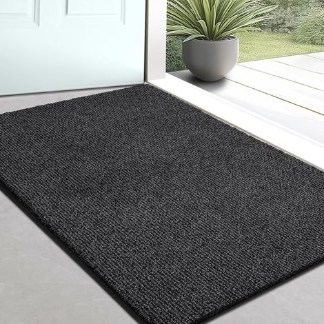 1 Paillasson 50x80 Cm Antidérapant Polyester Lavable Machine Pour Entrée Cuisine Salle De Bain (1/5)