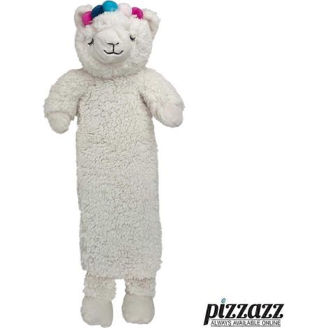 Bouillotte longue Warmies pour enfants avec housse amovible en peluche 3D - Couleur : Lama