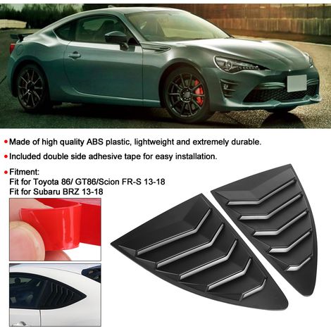 Modification de voiture : garniture de prise d'air latérale noire mate pour Toyota 86/Subaru BRZ (2013-2018). (1/5)