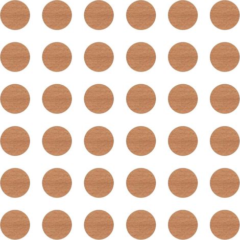 36x Cache vis adhésif autocollant diamètre 25mm protection bouchon trou obturateur meuble table chaise maison, Chêne corbridge
