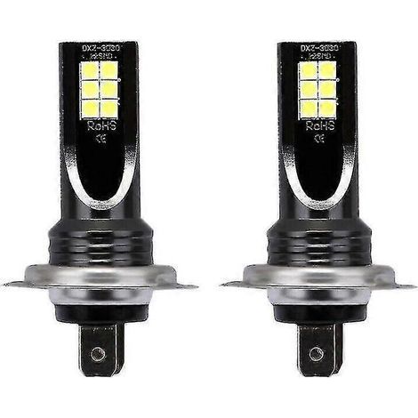 Ampoule LED H7 3030 12 SMD 110 W pour phares antibrouillard de voiture, alimentation DC12-24 6000K, conversion d'ampoule globe. (1/5)