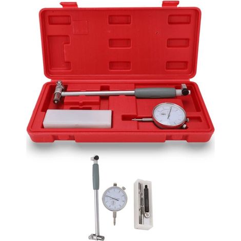 Bore Gauge, Diameter Indicator from 50 to 160 mm, Industrial Tools Dial Bore Gauge Measuring Engine Cylinder Tool Kit, 0.01 Level Accuracy Cylinder Tool Kit (1/5)