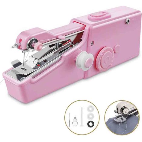 Machine à coudre portative, machine à coudre électrique sans fil, couture rapide et pratique pour vêtements en tissu, vêtements pour enfants, vêtements pour animaux