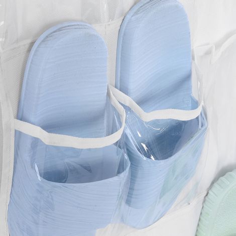 Étagère de rangement suspendue à 24 poches pour chaussures transparentes (1/5)