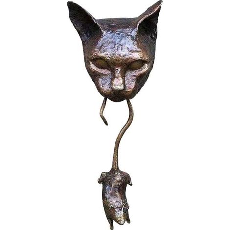 Chat Souris Heurtoir De Porte Avant Heurtoir Décoration Mur Résine Ornement Suspendu Statue (1/4)