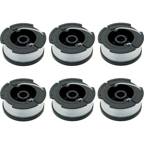 Nylon Line Spool - Black & Decker - A6481 A6485 - 6-pack - 10 m - Replacement Trimmer (1/4)
