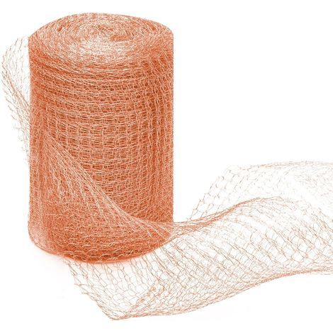 Kupfergewebe, Schneckennetz 12,7 cm x 10 m, Kupfer-Schneckennetz, nagetiersicheres Netz, Schneckenbarriere für den Gartenschutz (1/5)