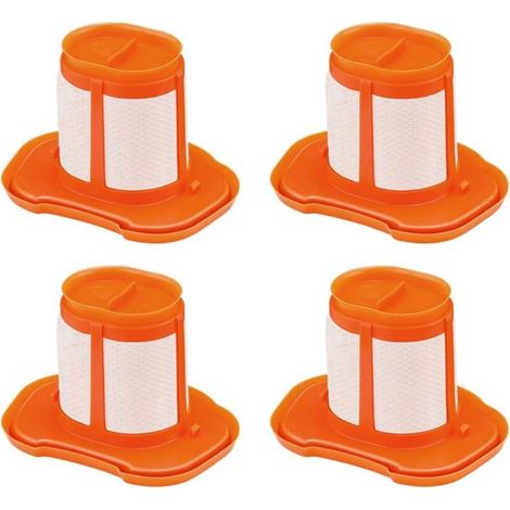 4 filtros compatibles con aspiradoras de mano Black+Decker HHVK320J- HHVK320J10 -HHVK320JZ01- HHVK515J- HHVK515JP -HHVK515JP07 -HHVK515J00F,Black (1/5)