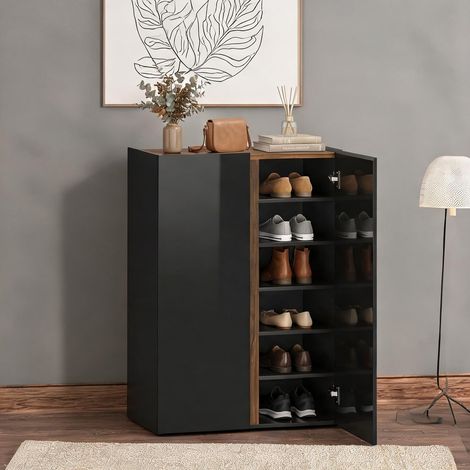 Meuble à chaussures en panneau de particules 70 x 33,5 x 95 cm (1/5)