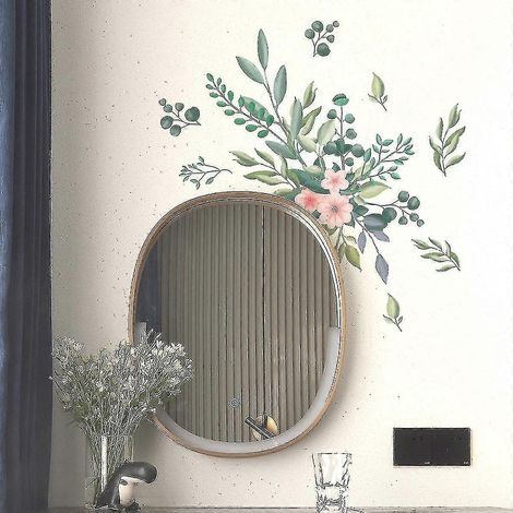 Stickers muraux végétaux et floraux pour jardin, miroir, chambre, salon, canapé, fond TV (1/2)