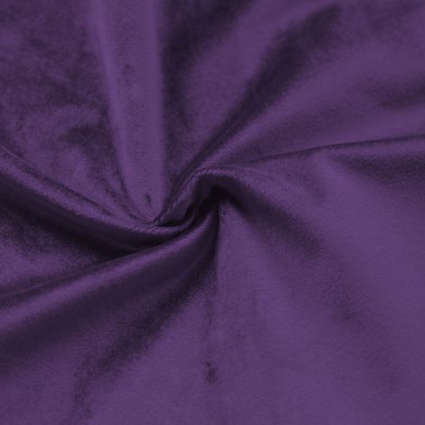 Tissu en velours uni ameublement Violet 145 cm