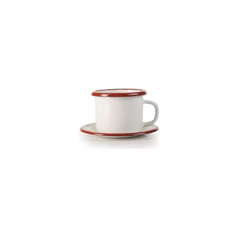 Ibili Vintage Taza y Platillo Burdeos 5 cm