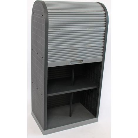 Archivador de oficina universal con puerta corredera de plástico resistente para archivos A4 120 x 58 x 38 cm 040011594